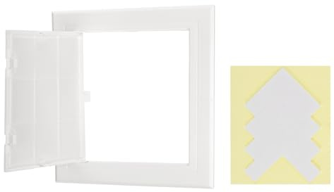 PATIKIL Panel De Acceso Para Pladur 145x145mm Paneles De Plástico Blanco