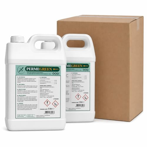 Ossian Permegreen 5.5 Insetticida Concentrato Inodore – Permetrina, Tetrametrina e PBO – Azione Abbattente e Residuale Contro Zanzare, Mosche, Scarafaggi, Blatte, Zecche Interno/Esterno (2 PZ, 5 LT)