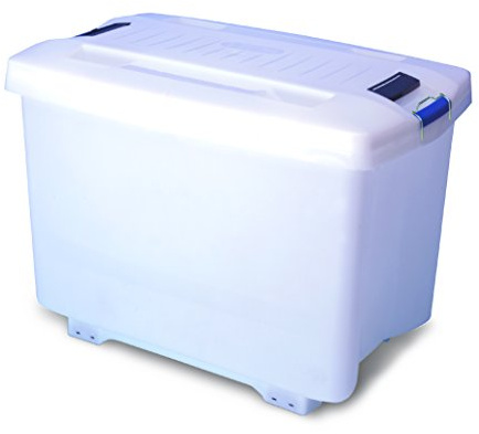 Araven 890 Food Box with Wheels, 90 L, 705 mm x 465 mm x 480 mm | Optimises workflow by allowing staff to efficiently store raw ingredients and prepare them for production.