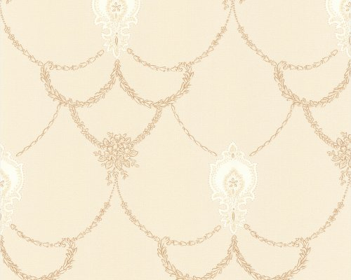 Barock Tapete Hermitage VII Satin 6846-15 creme