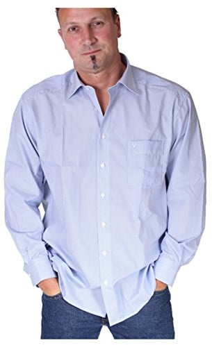 Marvelis Herren Businesshemd Non-Iron Comfort Fit, Langarm, Kent-Kragen, 100% Baumwolle