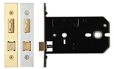 Horizontal Bathroom Sash Lock - 127mm - Anti Tarnish Brass