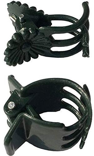 vtete 20 pcs grandes y 50 pcs pequeña planta pinzas pinzas para sujetar orquídeas jardín enrejado de tomate a mantener limpio y saludable, verde