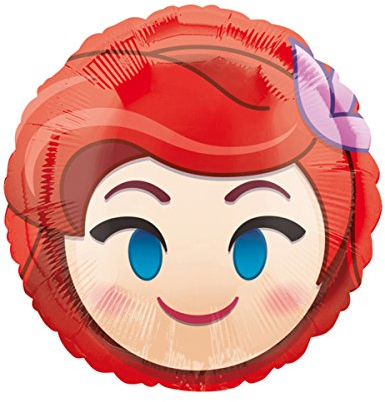 Amscan International 3637101 Ariel Emoji Folienballon