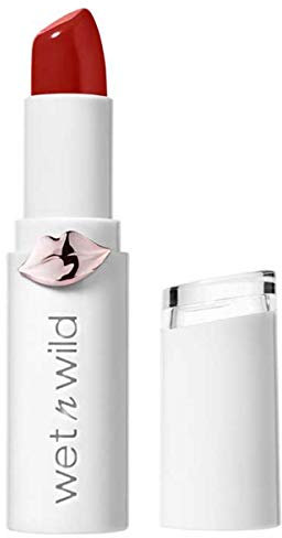 Wet n Wild - MEGALAST LIPSTICK - Barra de Labios Hidratante con Color Intenso, con Acabado Brillante - Larga Duración - Vegana - Fire-Fighting, Acabado Brillante - 1 Unidad