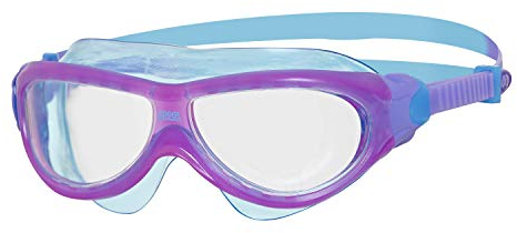 Zoggs Unisex Jugend Phantom Junior Schwimmbrille, Violett/Blau/Transparent, 6-14 Jahre