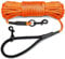 Joytale Reflektierend Schleppleine für Hunde, 10m Hundeleine mit Gepolsterten Griff und 2 Karabinerhaken, Nylon Lange Seil Trainingsleine für Welpen, Kleine Hunde, Orange