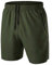 HMIYA Men's Sport Shorts Quick Dry Running Gym Casual Short Lightweight with Zip Pockets(Army Green,EU-M/US-S)