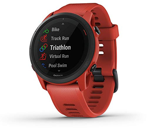 Garmin Forerunner 745, GPS Running Watch, Detailed Training Stats and On-Device Workouts, Essential Smartwatch Functions, Red