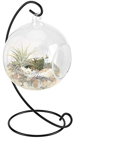 HERCHR Maceteros Colgantes para Plantas de Aire, Soporte para Plantas de Aire con Marco, terrario de Vidrio para macetas de Plantas de Aire