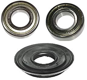 alternativ Lagersatz für Bosch Siemens Lagerkreuz 283725, bestehend aus Metall Kugellager 6204ZZ, 6205ZZ und Wellendichtung 30x52/62x9,5/16