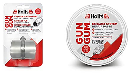 Holts 1831577 Gun Gum Narrow Metal Repair Bandage & LOYGG2R Gun Gum Paste 200g