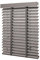 Ventanara® Holzjalousie 50mm Holz Jalousie Matt Jalousette Echtholz (90 x 250 cm, Taupe)