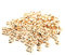 144pcs Gold-Plated Yellow Brass Open Crimp Bead Covers, 5MM, by Craft Wire