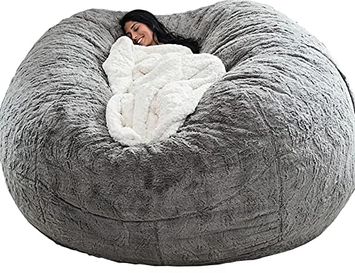 USYIBIBI Riesen Sitzsack aus Fell für Erwachsene und Kinder Wohnzimmermöbel Big Sitzsack Kuscheltier Aufbewahrung Lazy Schlafsofa Cover