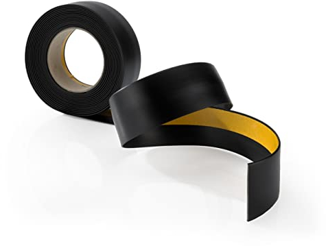 Abdeckleiste, Flachleiste Selbstklebend, Fensterleiste - Breite 40 mm - für Innenbereich - PVC, Flexibel, Flach - Länge 5 Meter, Schwarz