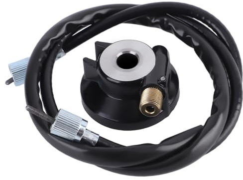 12mm Tachometerantrieb GY6 50cc 150cc Aluminiumlegierung Rollerteile Powersports Tachometer Tachoantrieb Zahnrad Tacho Antriebsgetriebe Tacho Getriebe Roller Teile mit 100cm/39,4 Zoll Tacho Kabel
