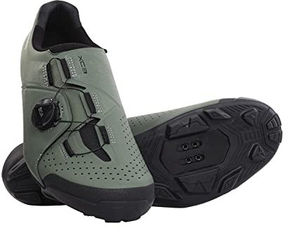 SHIMANO SH-XC300 High Value XC Mountainbike-Schuh, oliv, 8-8.5 Herren (EU 42)