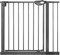 UISEBRT Treppenschutzgitter Ohne Bohren Türschutzgitter Kinder Treppengitter Türgitter Baby, 85-95cm breit, Selbstschließend, Einhändiges Öffnen Metall Gitter, Schwarz