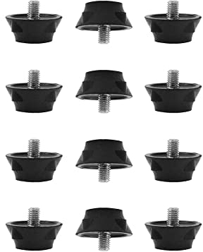 Carta Sport Tacos de fútbol de Goma (Paquete de 12 Unidades) Pendientes, Unisex, Blanco, Talla única