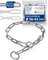 Kombikette für Hunde mit Halsumfang 58-62 cm aus Edelstahl V4A Hundekette mit Zugstop Kettenhalsband langgliedrig 6mm dick und 70 cm Gesamtlänge