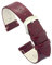 diloy Uhrenarmband aus Kalbsleder mit Buffalo-Prägung – Elegantes Leder, Edelstahlschließe – Für Klassische Uhren – Größen 10mm, 12mm, 14mm, 16mm, 18mm, 20mm, 22mm 86 Bordeaux 14mm