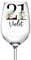 ukgiftstoreonline Personalised 21st Birthday Floral Wine Glass Gift for Her