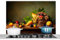 KitchenYeah© Pannelli Paraschizzi x Cucina Lastra in Alluminio 100x65 cm Alzatina Paraspruzzi Pannello per Cucine Rustico - Cestino - Frutta - Natura Morta