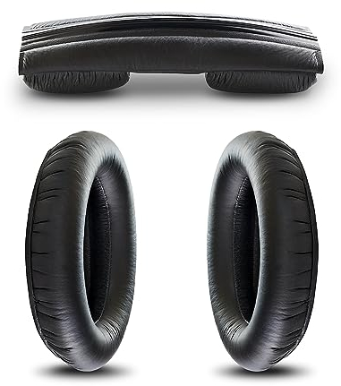 SCROY Pads Compatible with Sennheiser HD280 (redesigned version) Earpads and Headband Pad Kit Replacement for HD 280 (PRO) HMD280 Ear Pads Headphones Cushion Padding Black (Earpads & Headband Kit)