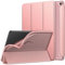 MoKo Custodia per Nuovo Amazon Fire HD 10 (13a Gen., Versione 2023) da 10.1, Cover Posteriore in Morbido TPU Smerigliato con Multi-Angolo per Tablet Fire HD 10 2023, Auto Sveglia/Sonno, Oro Rosa