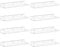 Lifewit Acryl Wandregal, 8er Pack, 38CM Kunststoff Transparent Schwimmende Regale Wandmontiert für Kinder Bücherregal/Display Ledge Regale/Kinderzimmer/Wohnzimmer/Bad