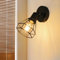 HiBay Wandleuchte innen 1 Flammig E27 Schwarz Wandlampe Vintage Schwenkbar 350° Deckenstrahler Metall für Küche Wohnzimmer Schlafzimmer Ohne Leuchtmittel