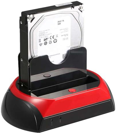 Docking Station All in One per Trasferimento Dati su Hard Disk a Doppia Base per SATA I/II e IDE con Porta USB 2.0