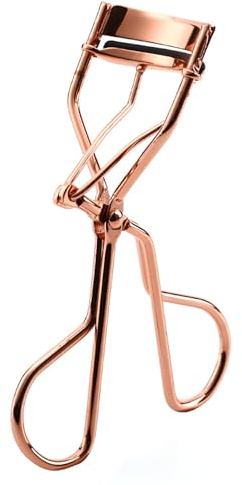 Piegaciglia, Bigodino di Ciglio Dell'acciaio Inossidabile, Piegaciglia Elettrolitici, Piegaciglia di Moda, Accessori per il Trucco per Donne E Ragazze - Oro Rosa