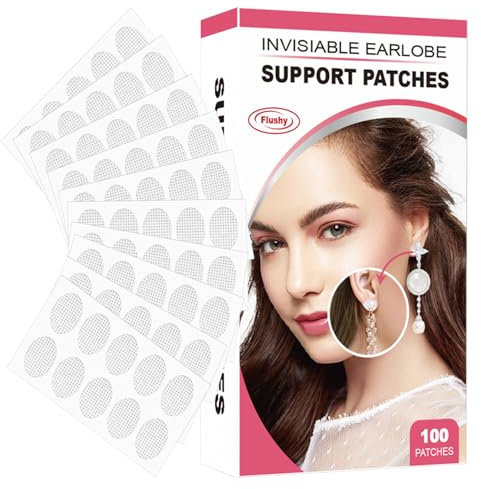 100/200 Stück Ohrläppchen Unterstützung Patches Unsichtbare Ohrring Ohr-Lobe Wasserdichte Ohrläppchen Stützpolster Unsichtbare Ohrring Heber Für Schwere Ohrringe Stützaufkleber