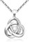 KENIY Kette Damen Zirkonia Anhänger Halskette Damen Silber Herz Charm Necklace Verstellbare Halskette Damen Silber 925 Premium Freundschaftskette Keltischer Schmuck Geschenk für Sie Frau Freundin Mama
