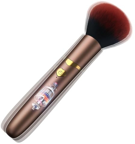 Mini Vibrator Makeup-Pinsel Erotischer Tease Bullet Vibrator Erwachsenenspielzeug Nippel G-Punkt Klitoris Vibrator, Nippel Vibratoren Kitzler Sexspielzeug für Frauen Paare Sexspielzeug (Gold)