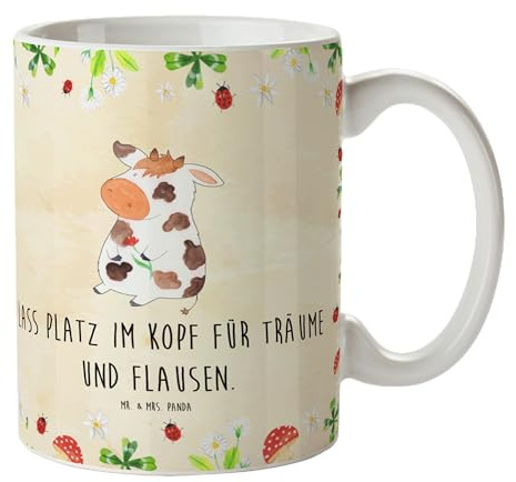 Mr. & Mrs. Panda Tasse Kuh - Geschenk, Teebecher, Kaffeetassen, Träume, Geschenk Tasse, Hoftiere, Landwirt, Flausen, Becher, Landwirtin, Bauernhof,