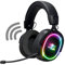 Spirit of Gamer - XPERT H1200, Cuffie Gaming Bluetooth Senza Fili con Microfono Staccabile, Switch, PC, Mac, Altoparlante Audio Virtuale 7.1, Retroilluminazione RGB, Jack da 3,5 mm, Nero