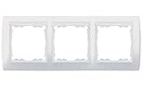 SIMON 82 Marco 3 Elem. 89x229mm Blanco
