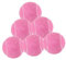 kowaku 6 Stück Tennisbälle, Freizeit-Gummibälle, Profi-Tennisbälle mit einem Durchmesser von 6,4 cm, Trainingsbälle, verschleißfest, für drinnen und draußen Training, Rosa