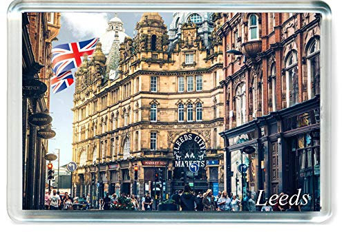 H385 Leeds Jumbo Fridge Magnet UK Travel Refrigerator Magnet