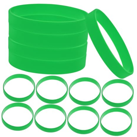 Abaodam Silikon-Armbänder, Unisex, dehnbar, für Veranstaltungen, Musik, Festivals, Partys, multifunktional, Verwendung als Haarseile und Armreifen, komfortables, hautfreundliches, elastisches Design