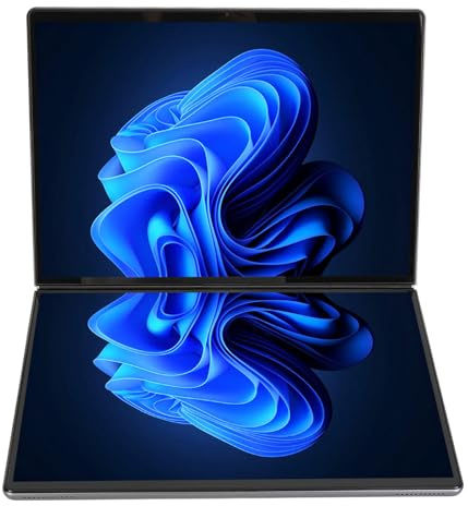 Plyisty Double Ordinateur Portable à écran Tactile de 13,5 Pouces (Prise UE)