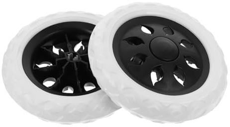 HOUDERCO 2pcs Heavy Duty Replacement Caster Wheels for Shopping Trolley Portable 4-inch Wheels Swivel Design Suitable for Garden Carts and Grocery Carts