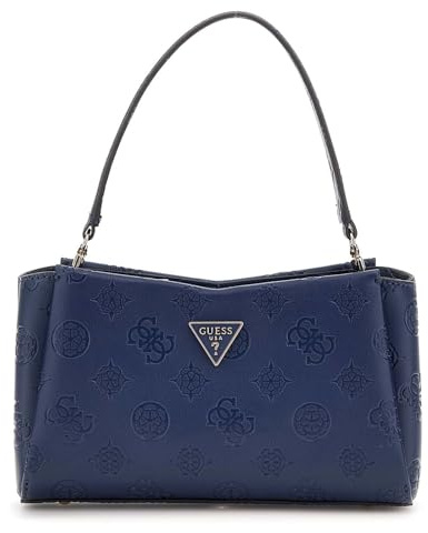 GUESS Umhängetasche Tisha Crossbody Bag Midnight Logo dunkelblau