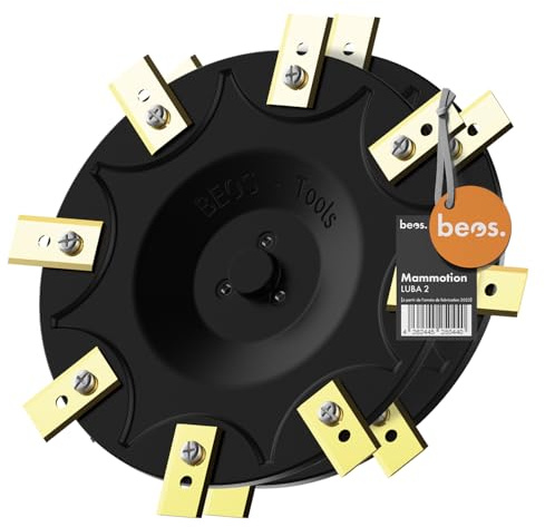 BEOS Disques de Lame pour Tondeuse robotisée Premium – Compatibles avec Mammotion LUBA2 AWD (à partir de l'année-modèle 2025) – 2 disques de Lame pour 8 Lames – renforcé de Fibres de Verre