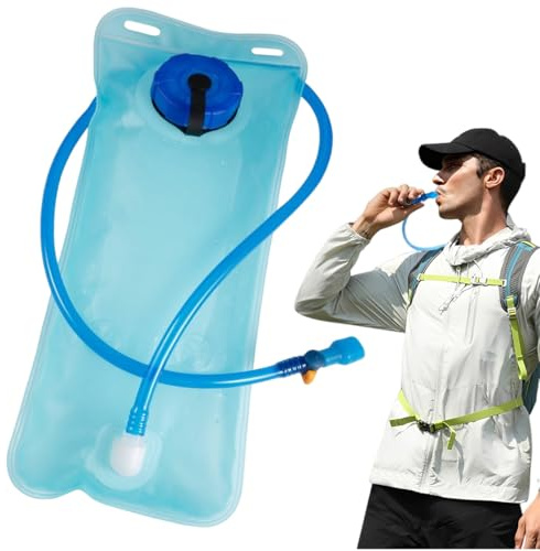 Sacca Idrica 2L, 1 Pezzi Sacca Acqua per Zaino a Prova di Perdite con Tubo Coibentato, Borsa Sacca Acqua, Trekking, Corsa, Campeggio e Arrampicata