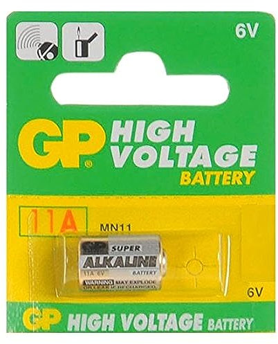 GP One (1) x Batteries 11a L1016 Alkaline Battery 6v Blister Packed - Used in Doorbells, Car key Remotes, Lighters, and many other applications