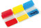 Post-it Index Strong Filing Tabs, Packung mit 1 Spender mit 3 x 22 Tabs, 25, 4 mm x 38 mm, Gelb, Rot, Blau - Extrastarke Haftstreifen für Dokumente und Informationen